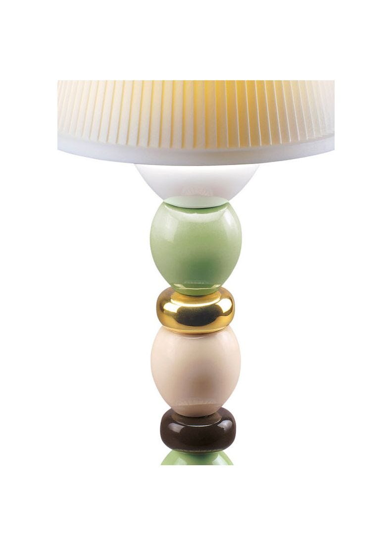 lladro Lámpara de mesa Firefly Palm otoño dorado. Verde y azul Outlet online