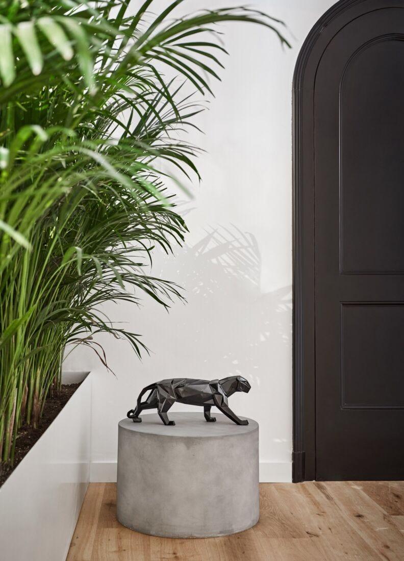 lladro Escultura Pantera. Negro brillo Rebajas online