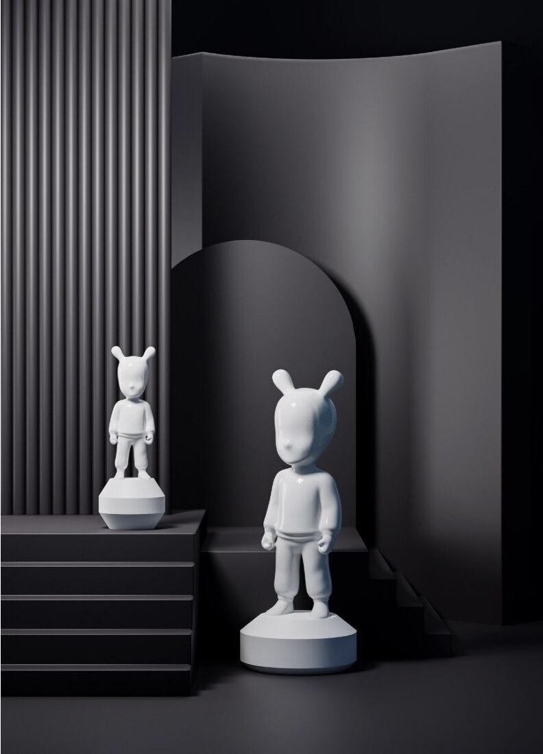lladro Figura The white Guest. Pequeña Envío gratis