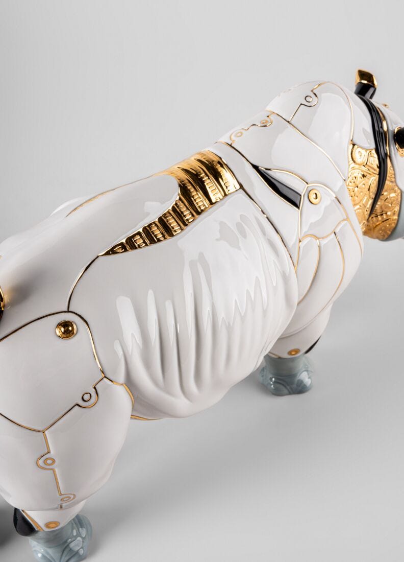 lladro Escultura Rinoceronte Cyborg ÚLTIMAS EDICIONES