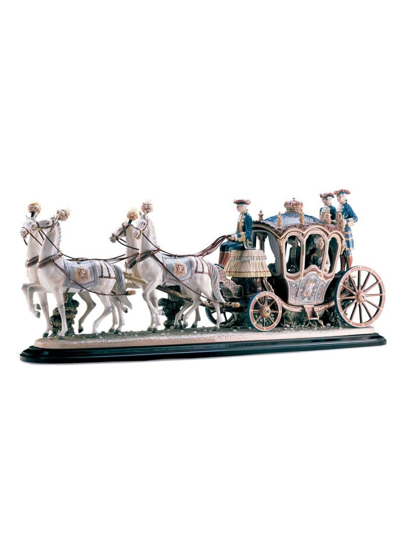 lladro Escultura Carroza siglo XVIII. Serie limitada