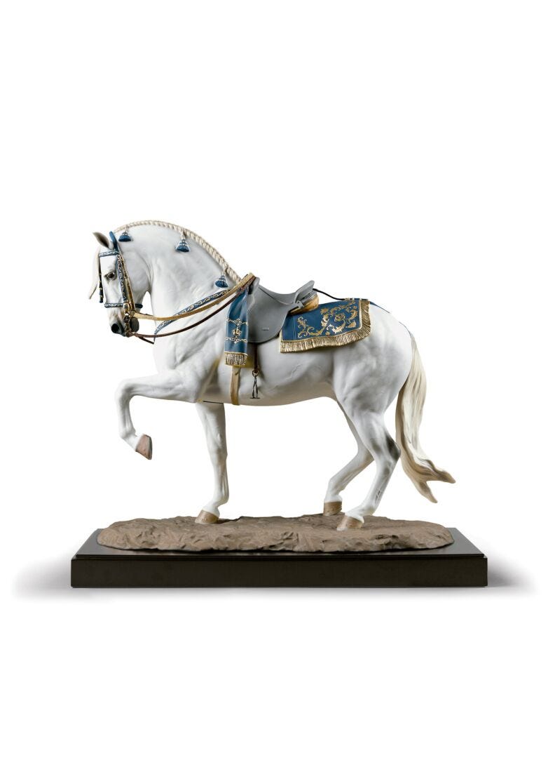 lladro Escultura Caballo español. Serie limitada Promoción trimestral