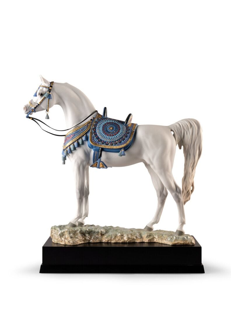 lladro Escultura caballo Pura raza árabe. Serie limitada Grandes descuentos