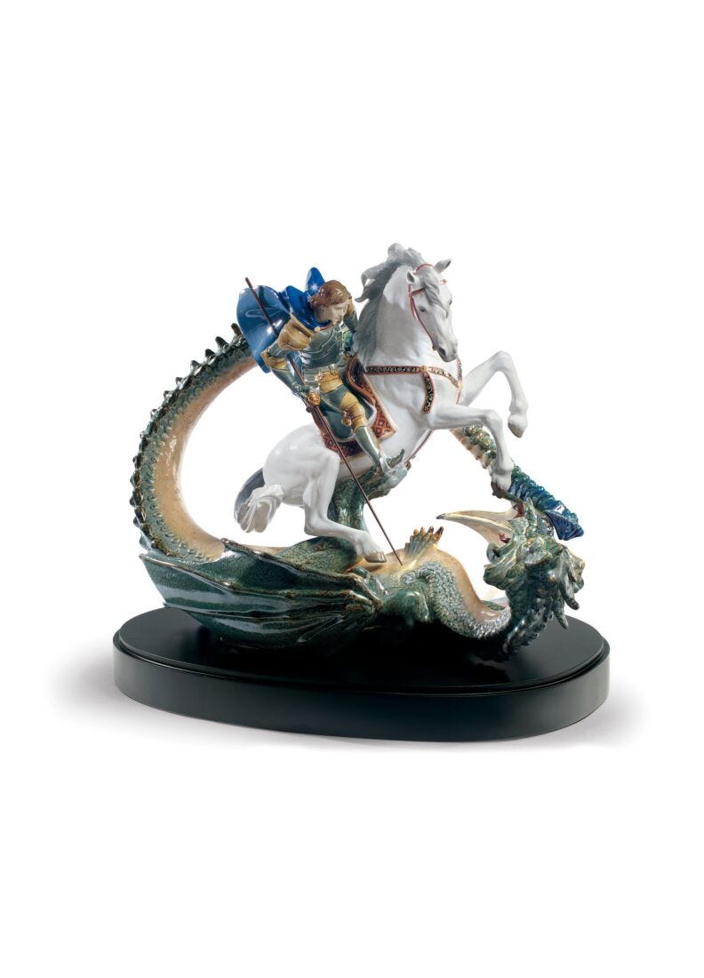 lladro Escultura San Jorge y el Dragón. Serie limitada Liquidación