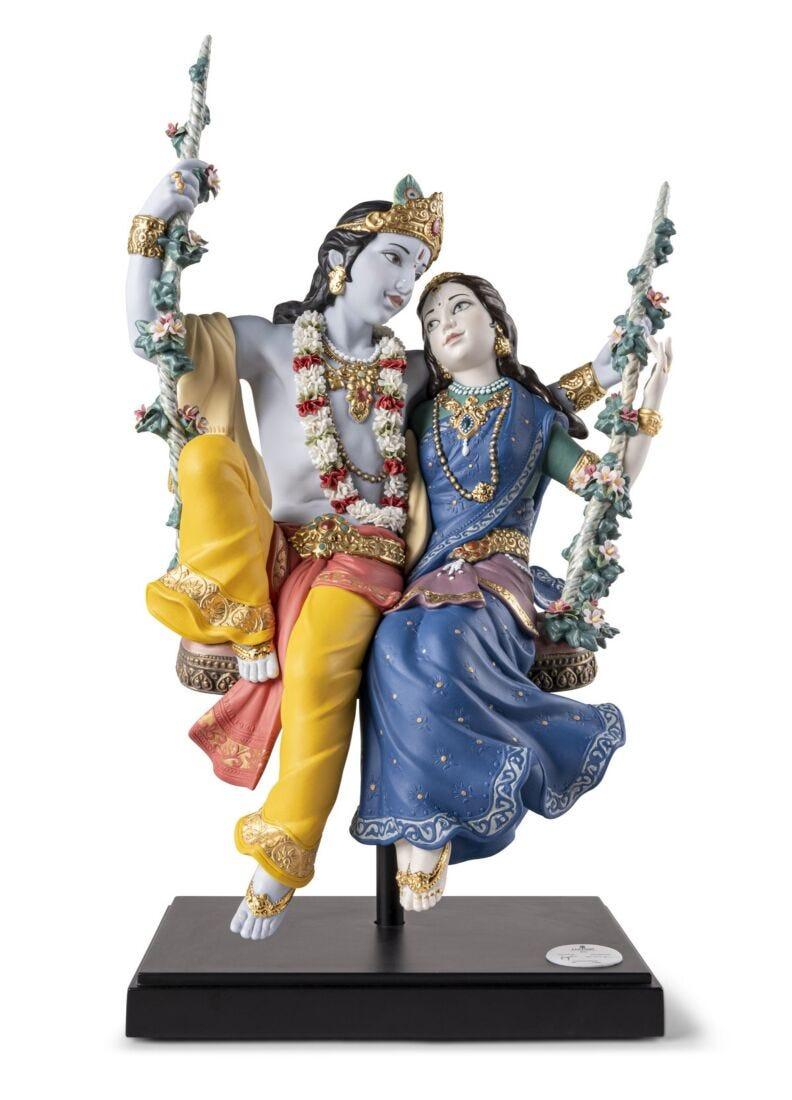 lladro Escultura Radha Krishna en columpio. Serie Limitada Ahorra y exporta