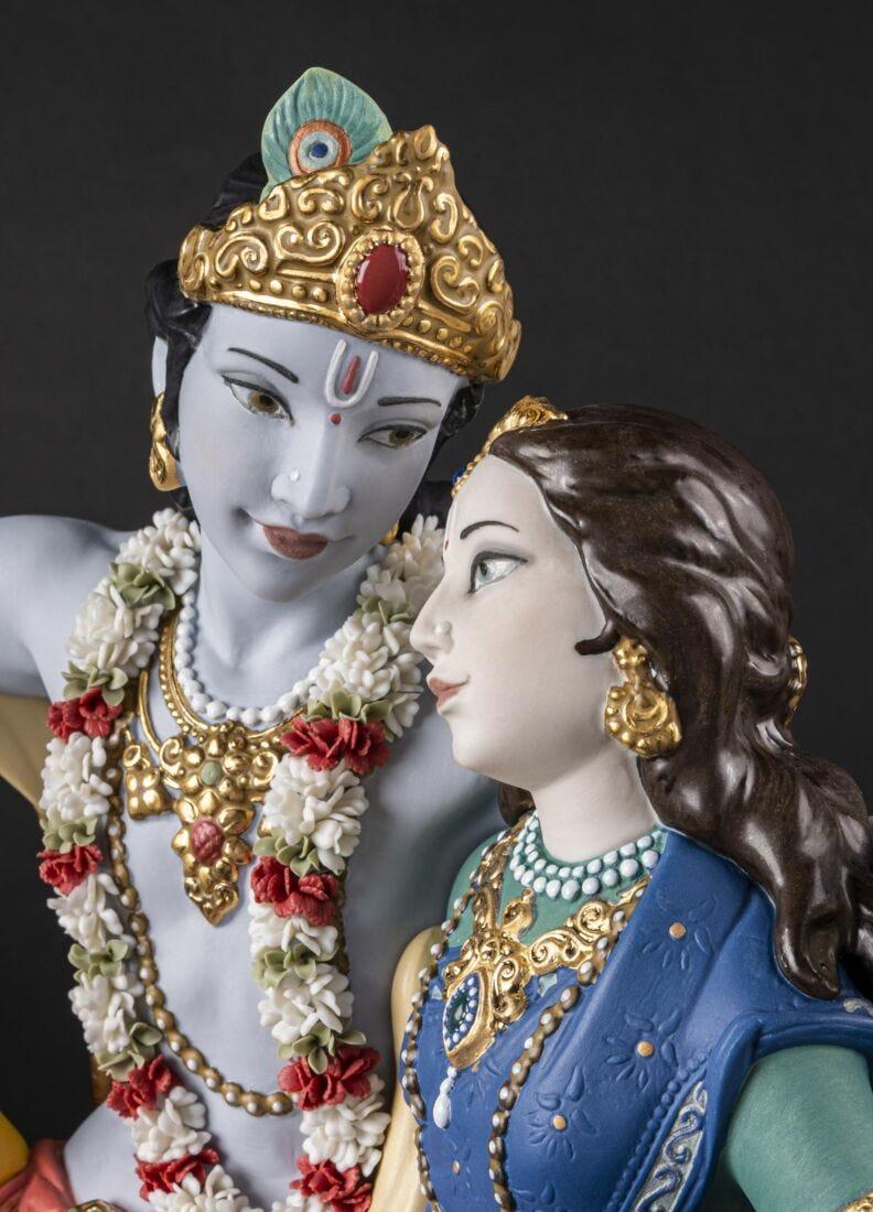 lladro Escultura Radha Krishna en columpio. Serie Limitada Ahorra y exporta