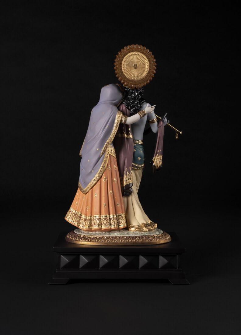 lladro Escultura Radha Krishna. Serie Limitada Precios de Black Friday