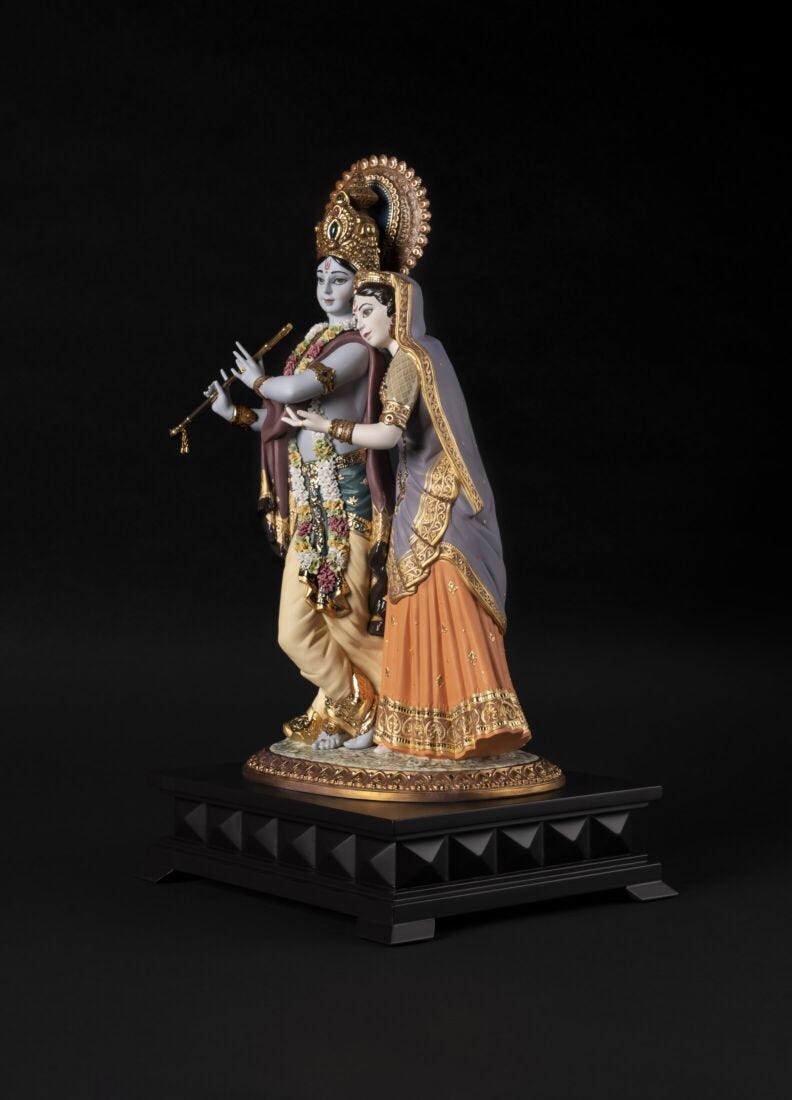 lladro Escultura Radha Krishna. Serie Limitada Precios de Black Friday