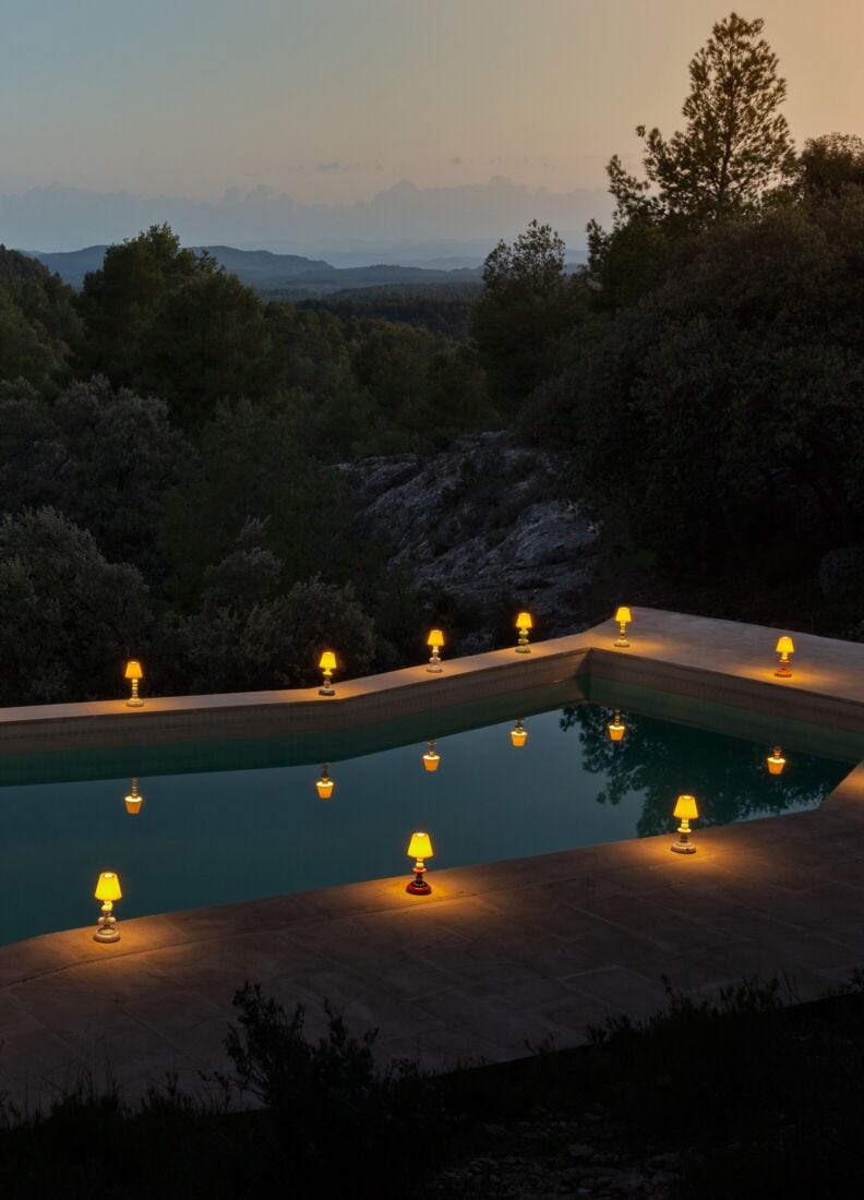 lladro Lámpara de mesa Firefly Cactus otoño dorado. Rosa Devoluciones gratuitas