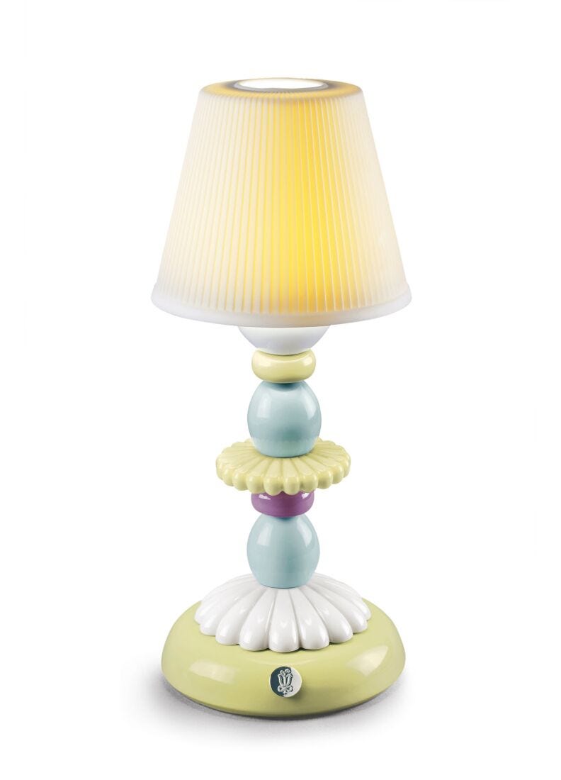 lladro Lámpara de mesa Firefly Lotus. Verde y Azul