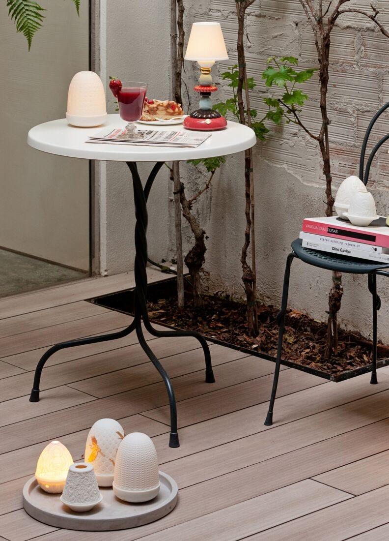 lladro Lámpara de mesa Firefly Lotus otoño dorado. Coral Outlet online