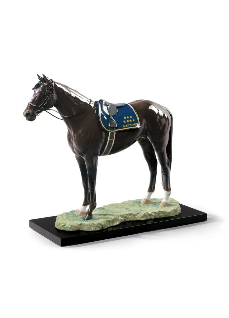 lladro Escultura caballo Deep Impact. Serie limitada Brillo Promoción por tiempo limitado