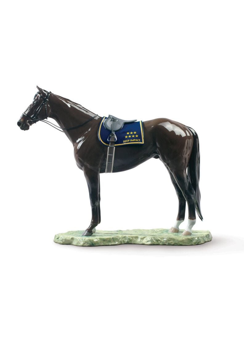 lladro Escultura caballo Deep Impact. Serie limitada Brillo Promoción por tiempo limitado