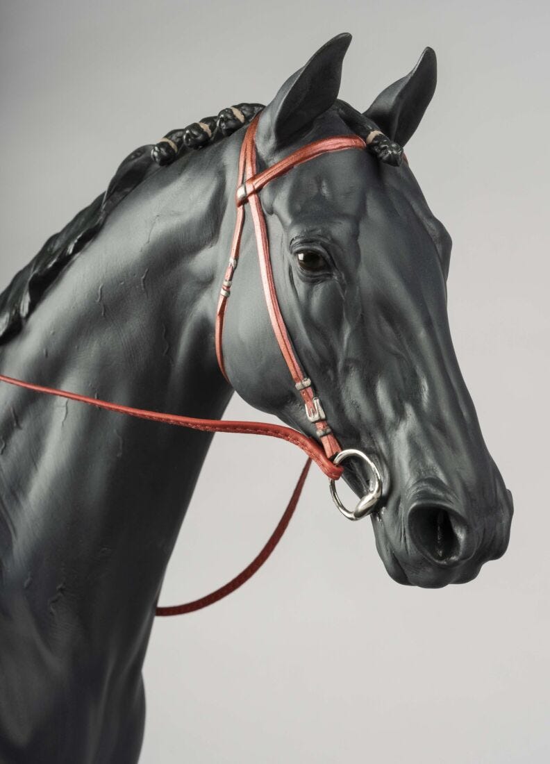 lladro Escultura caballo Pura sangre inglés Solo hoy