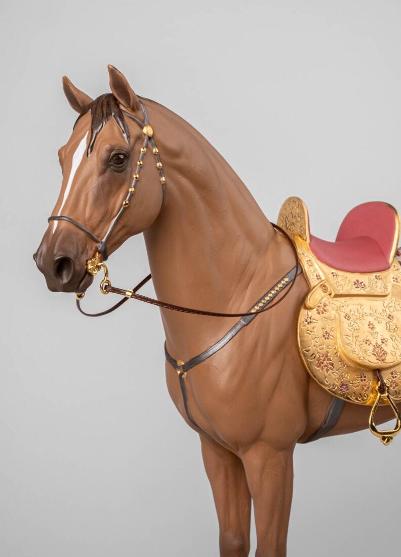 lladro Escultura Caballo Karabakh. Serie Limitada Oferta especial de fábrica