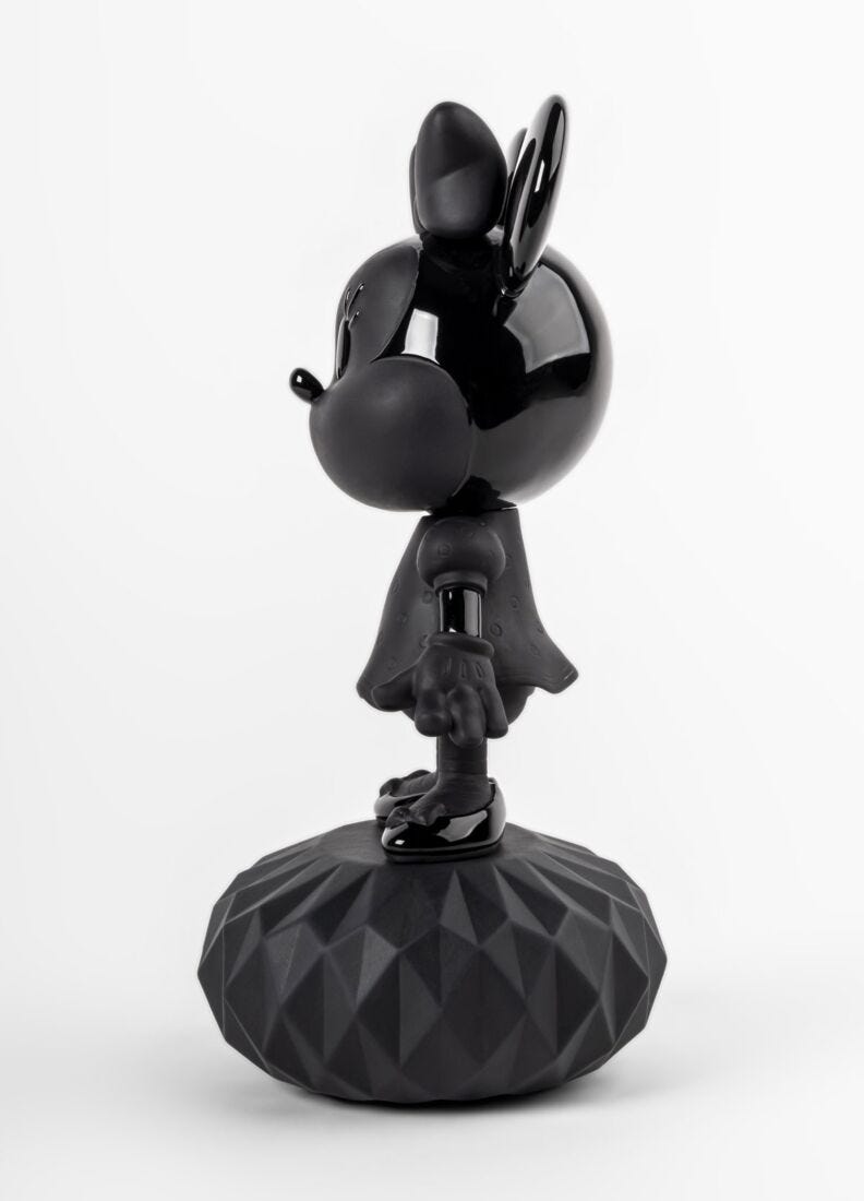 lladro Escultura Minnie Total Black Limitado a 3 días