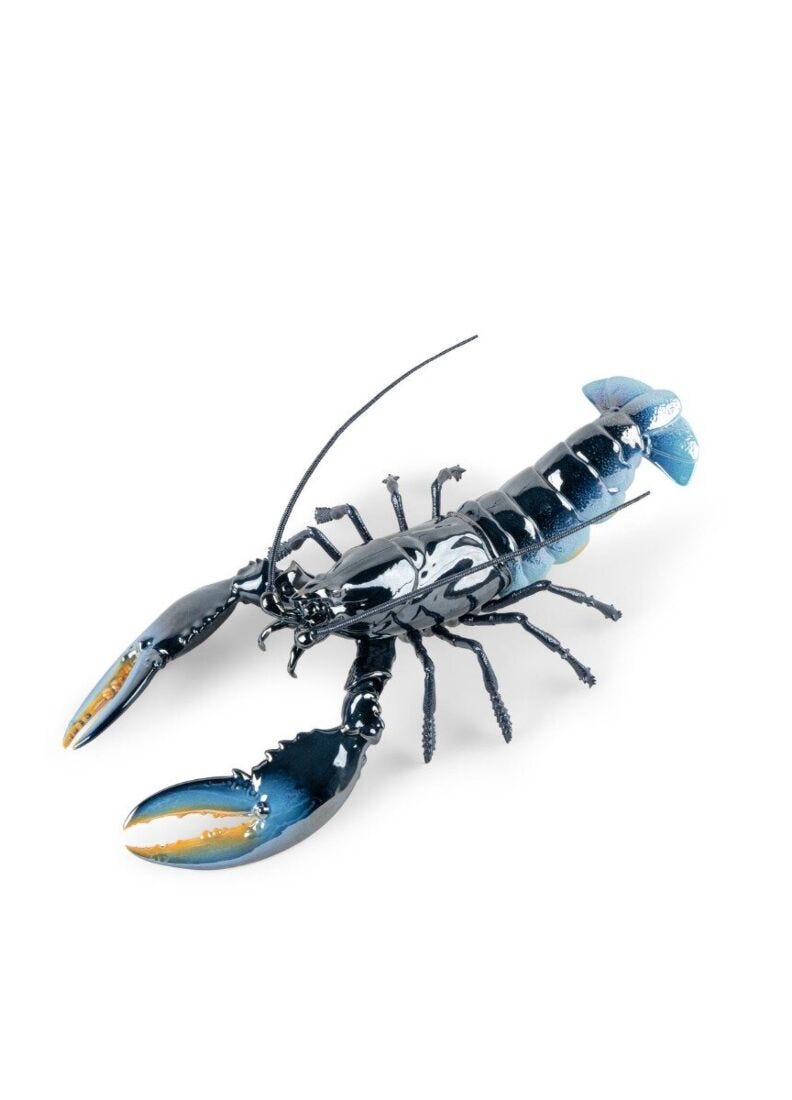 lladro Escultura Bogavante. Azul
