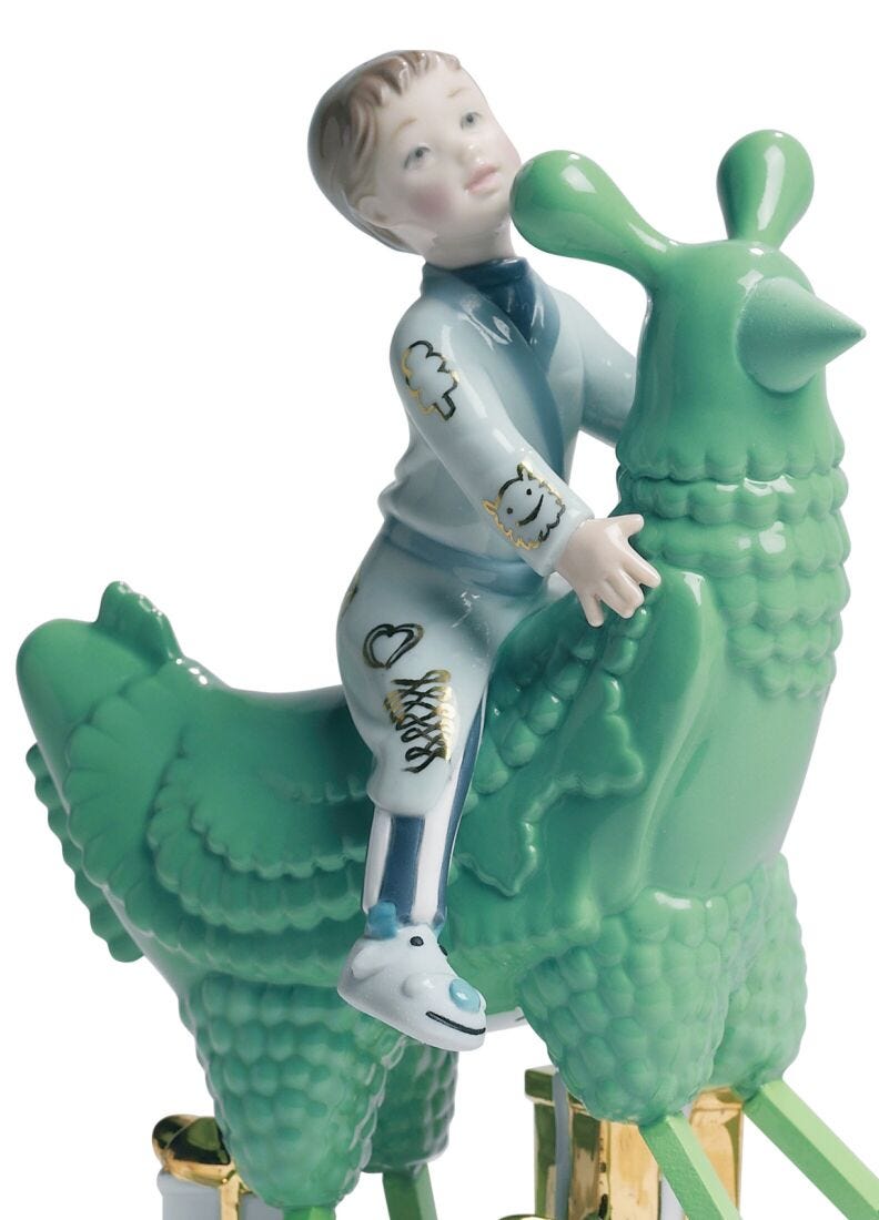lladro Escultura The Rocking Chicken Ride. By Jaime Hayon Oferta especial de fábrica