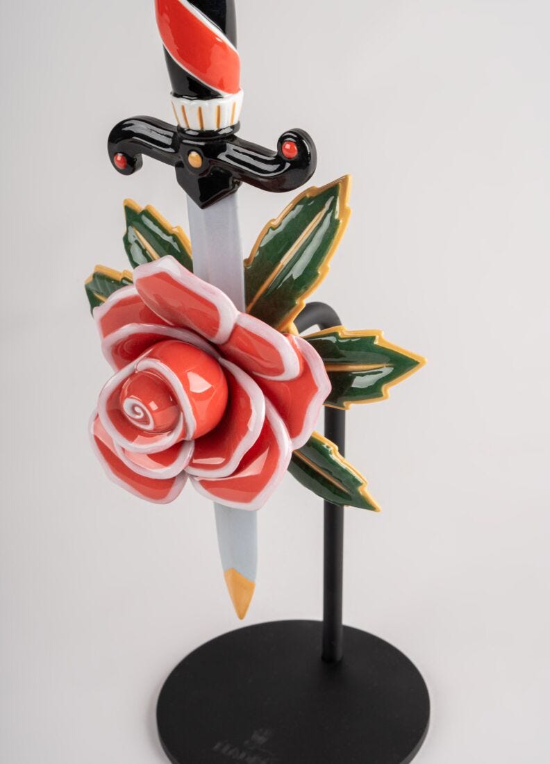 lladro Figura Daga y rosa Grandes descuentos