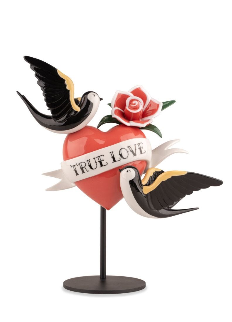 lladro Figura corazón Amor verdadero Liquidación