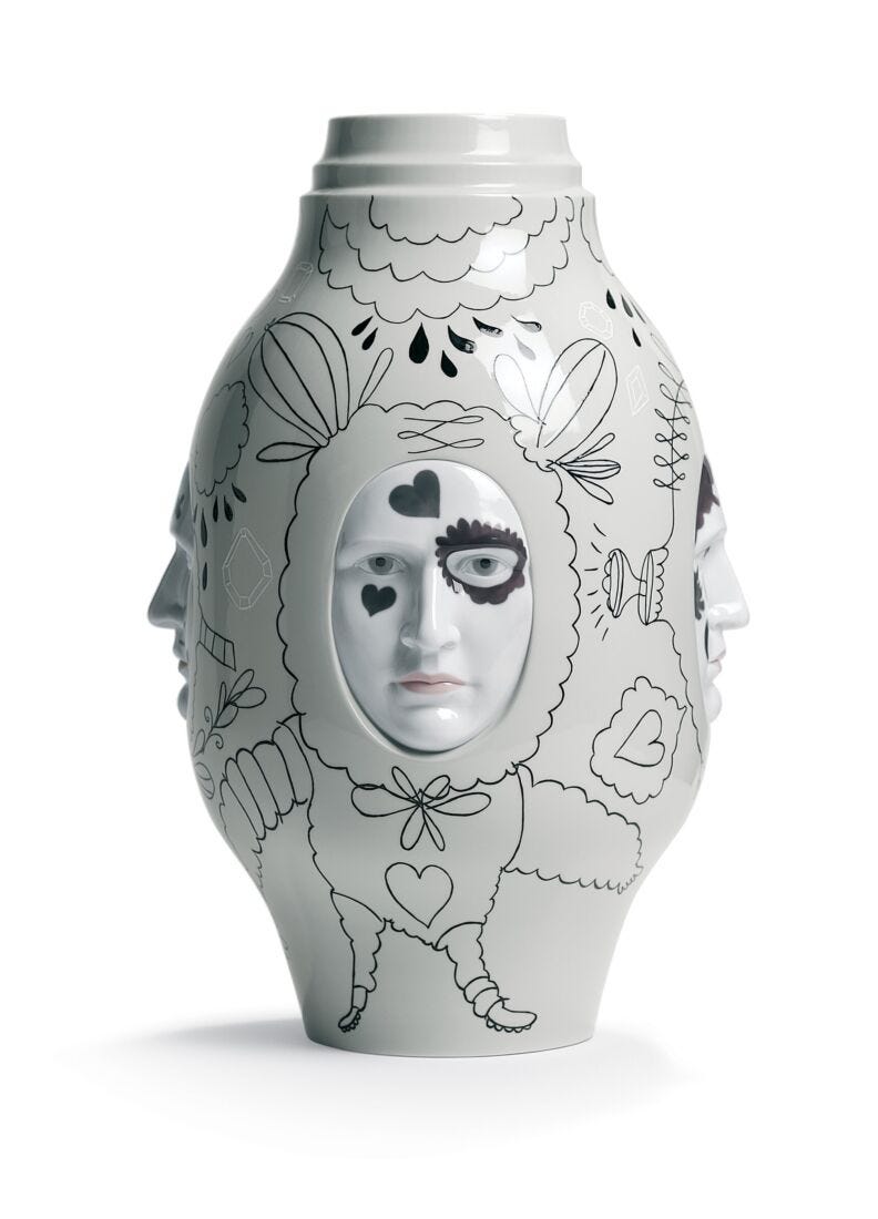 lladro Jarrón Conversation Vase II Rebajas de fin de temporada