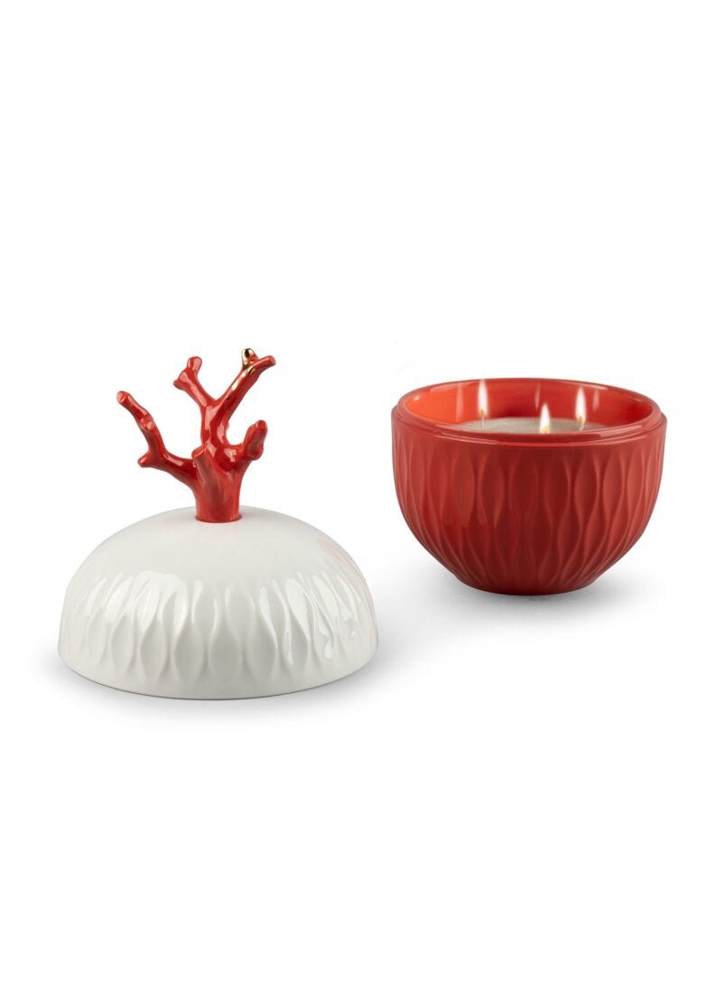 lladro Vela Coral. Aroma Playa Mediterránea 2025