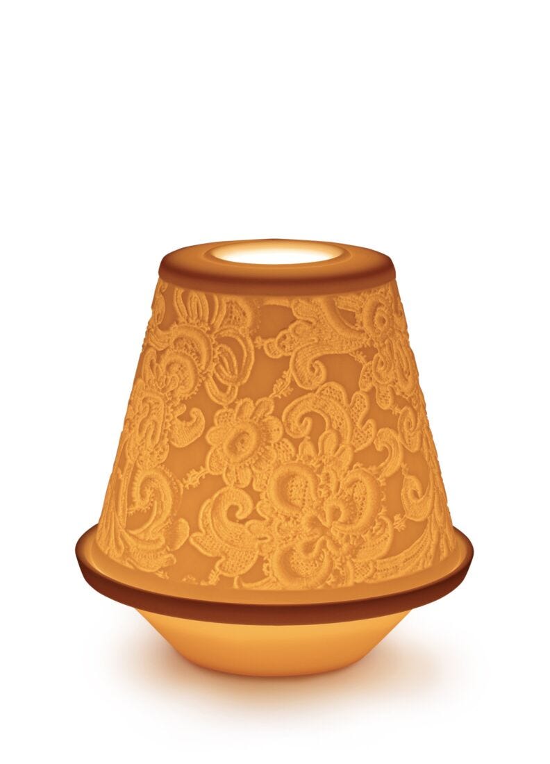 lladro Litofanía Puntilla con plato Venta caliente