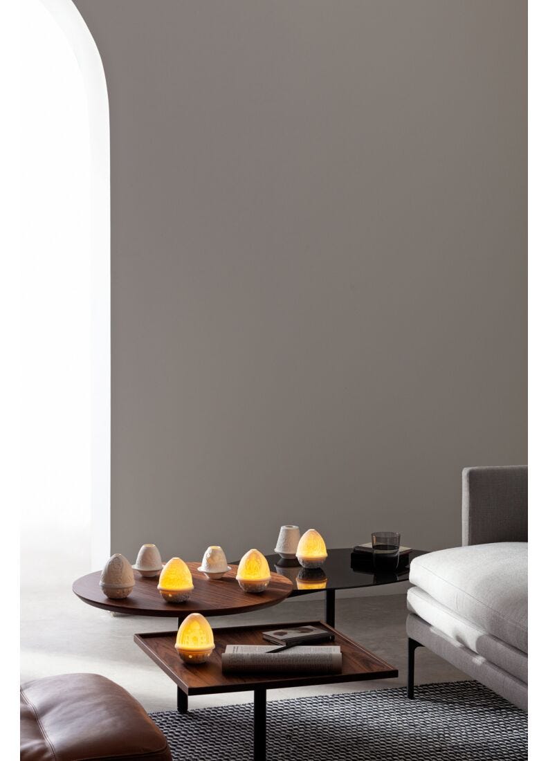lladro Litofanía Puntilla con plato Venta caliente