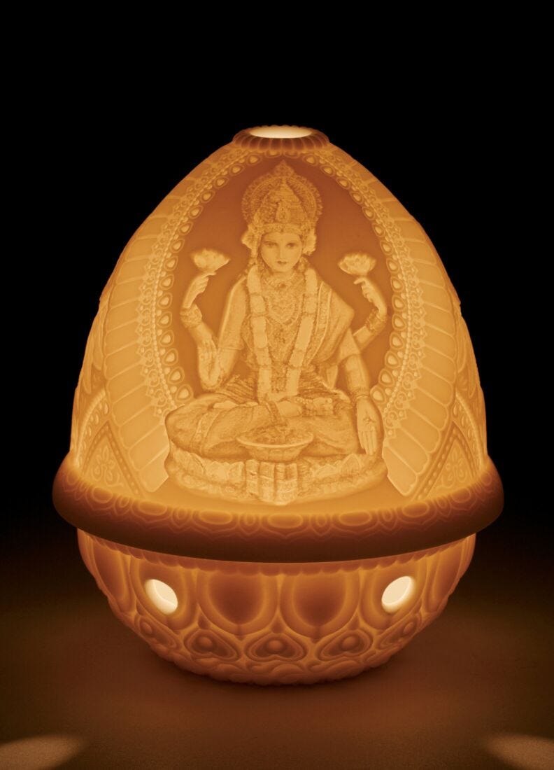 lladro Litofanía Diosa Lakshmi Rebajas baratas