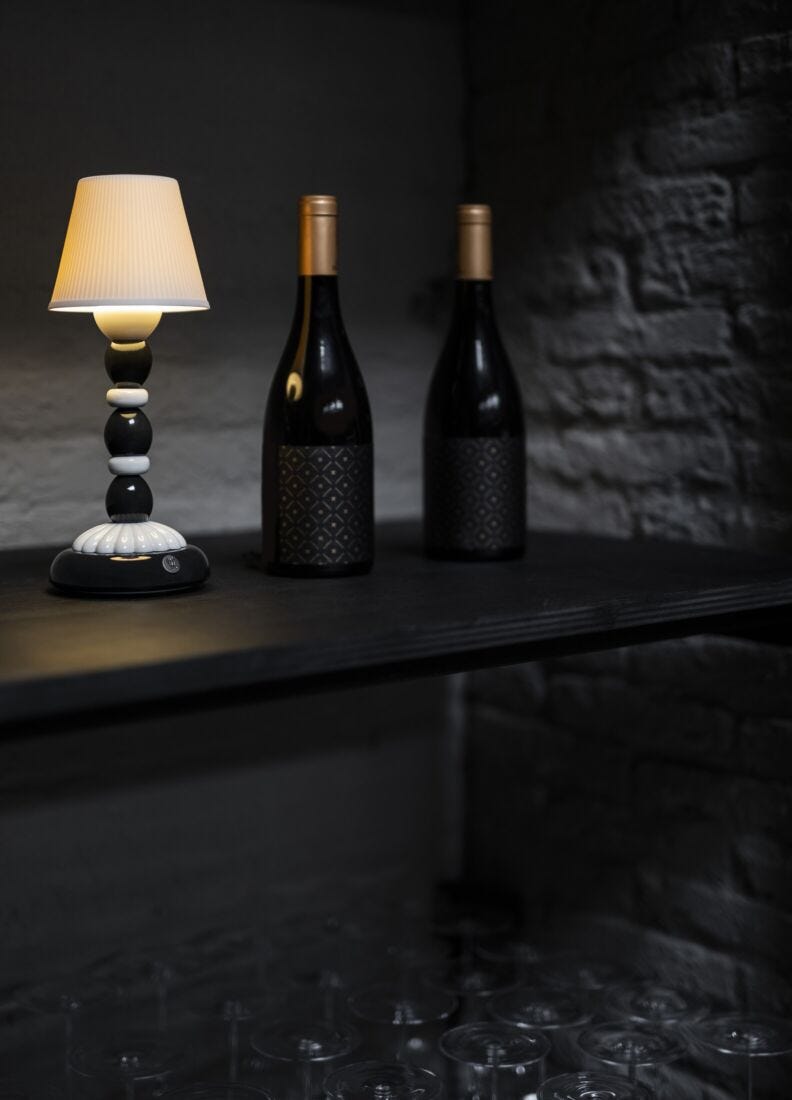lladro Lámpara de mesa Firefly Palm. Blanco y negro Los más vendidos