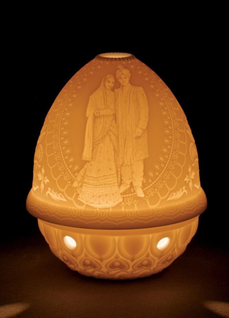 lladro Litofanía Boda hindú Envío gratis
