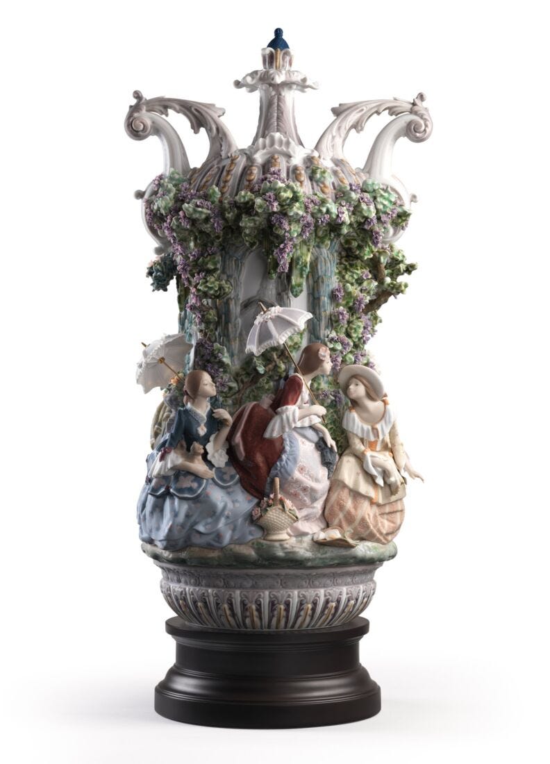 lladro Jarrón damas de Aranjuez. Serie limitada Libre de impuestos