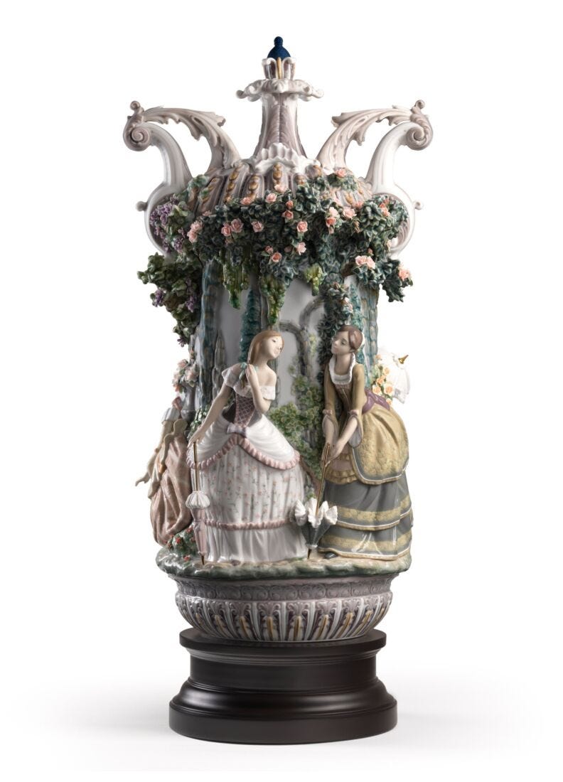 lladro Jarrón damas de Aranjuez. Serie limitada Libre de impuestos