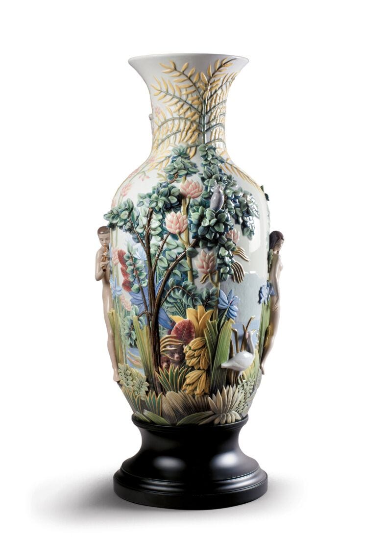 lladro Jarrón Paraíso. Serie limitada