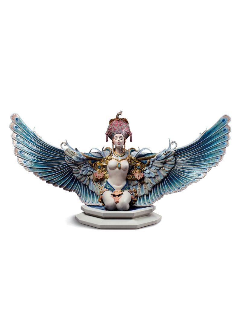 lladro Escultura mujer Fantasía alada. Serie limitada Descuento por venta flash