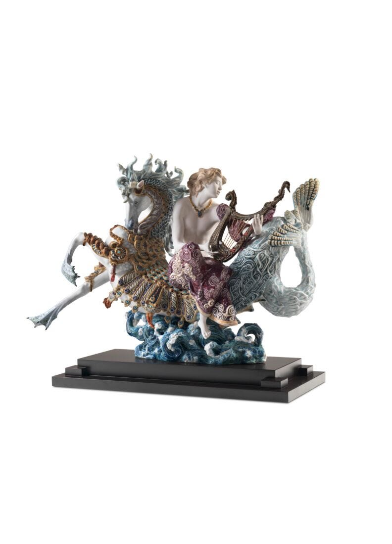 lladro Escultura Arión con caballo de mar. Serie limitada Ofertas de temporada