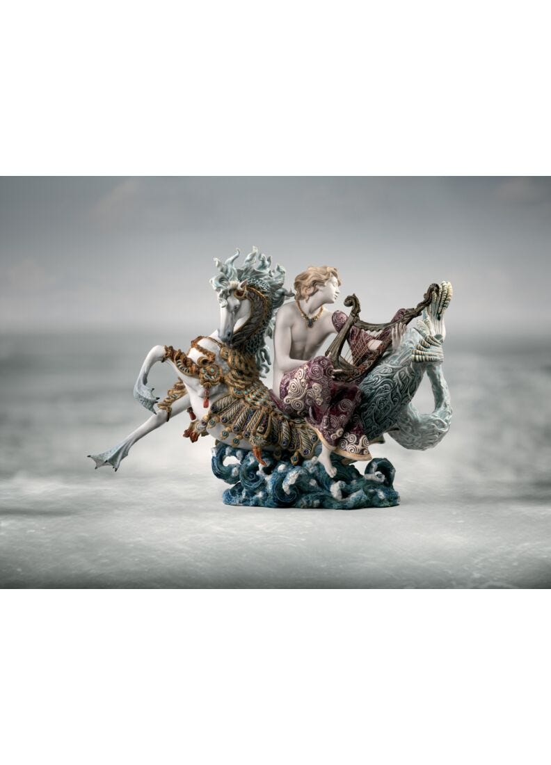 lladro Escultura Arión con caballo de mar. Serie limitada Ofertas de temporada
