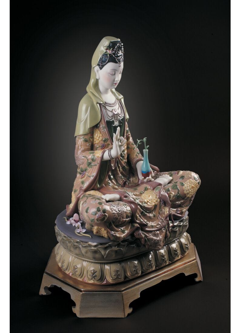 lladro Escultura Kwan Yin. Serie limitada Devoluciones gratuitas