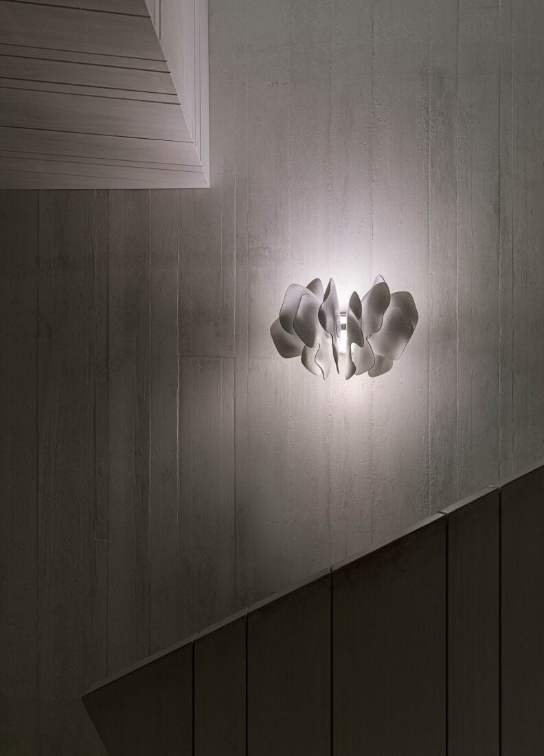 lladro Aplique de luz Nightbloom. Blanco. (CE/UK) Tienda