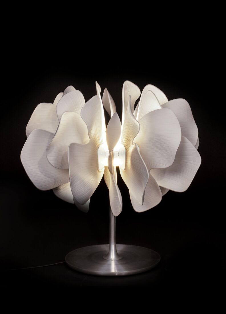 lladro Lámpara de mesa Nightbloom. Blanco. (CE) Envío gratis