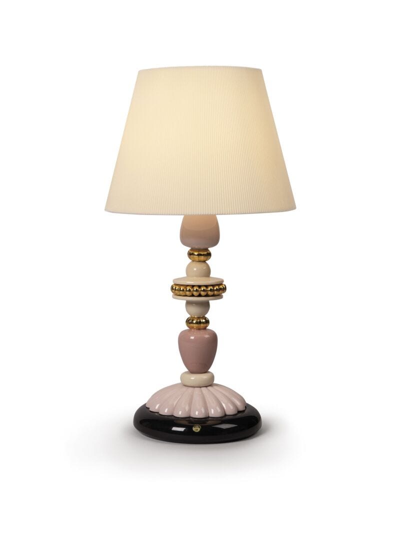 lladro Lámpara de mesa Firefly. Rosa y oro. (CE)