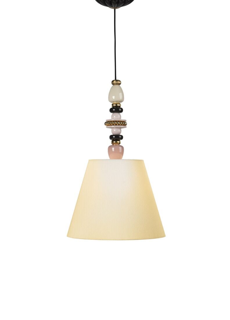 lladro Lámpara de techo Firefly. Rosa y oro. (CE/UK/CCC)