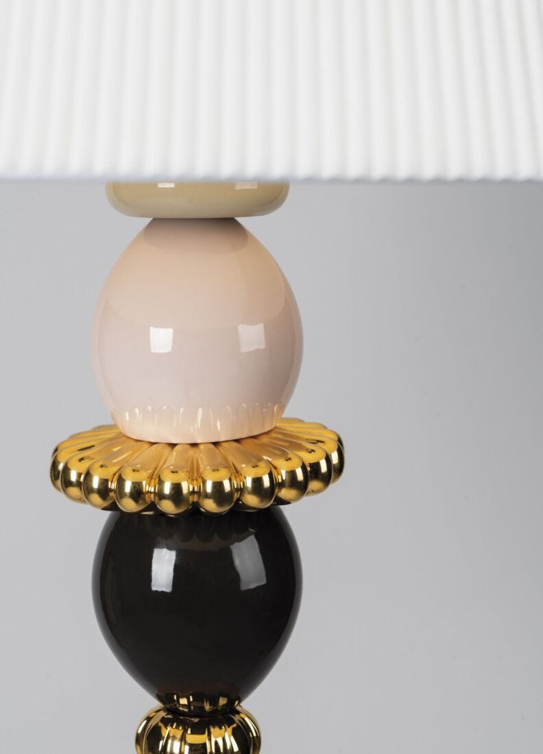 lladro Lámpara de pie Firefly. Rosa y oro. (CE) Grandes descuentos