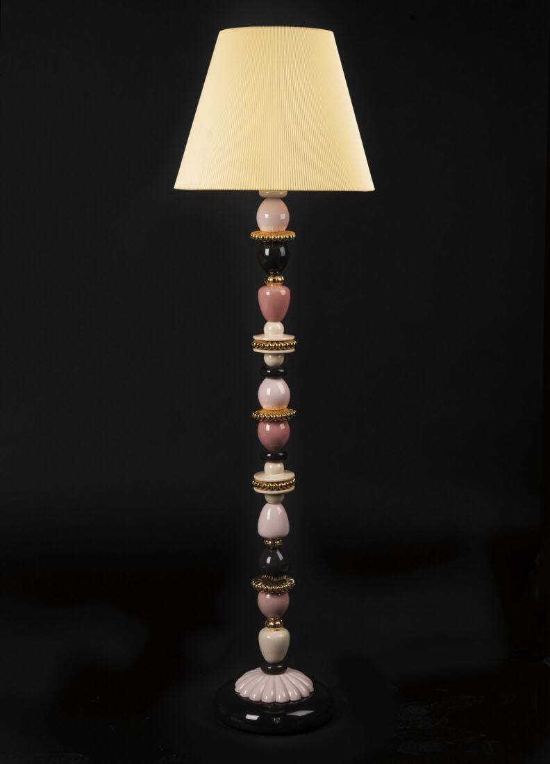 lladro Lámpara de pie Firefly. Rosa y oro. (CE) Grandes descuentos