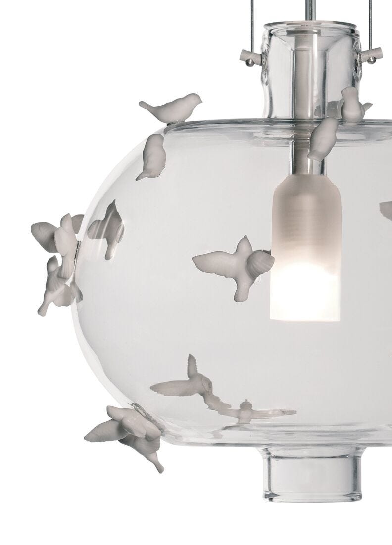 lladro Lámpara de techo Freeze frame pájaros (CE/UK) Ofertas especiales