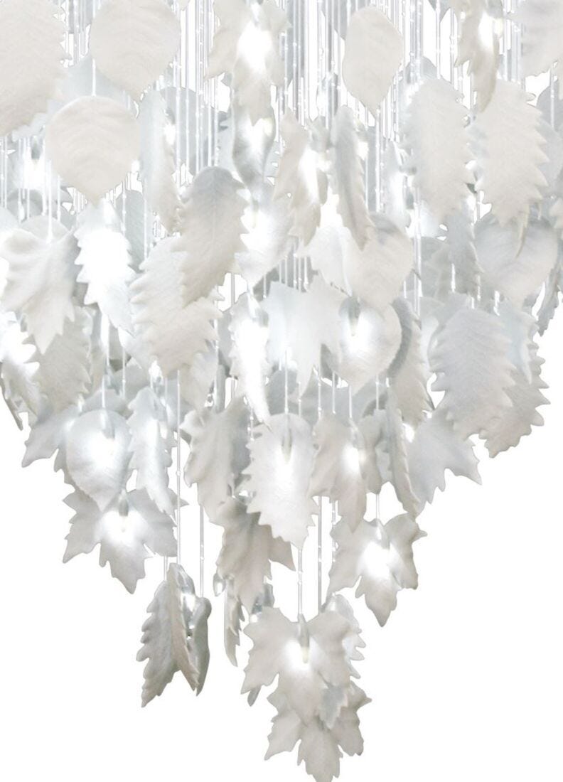 lladro Chandelier Magic Forest 2 m (CE/UK). Blanco Precio ultrabajo