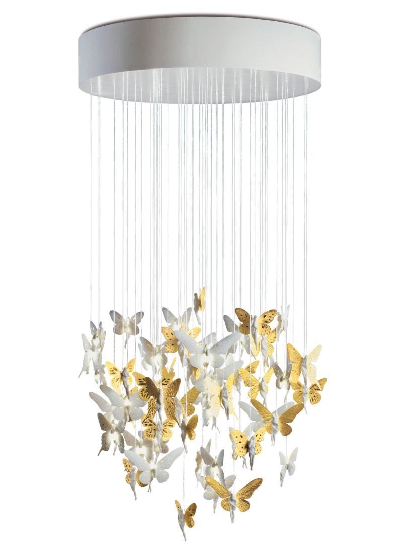 lladro Chandelier Niágara 0.80 m. Lustre oro (CE/UK) 2025