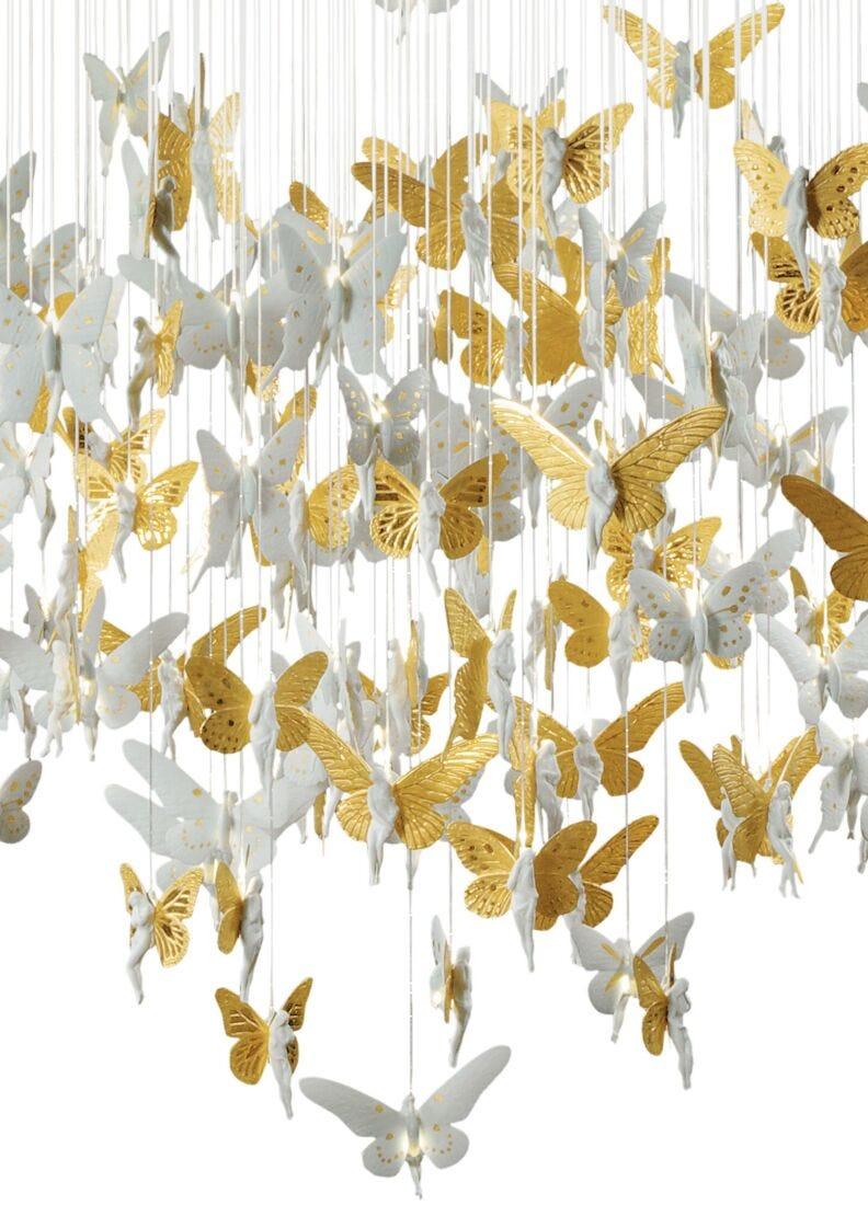 lladro Chandelier Niágara 1 35 m. Lustre oro (CE/UK) En línea