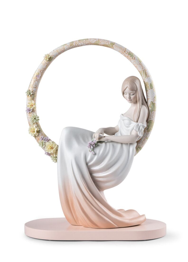 lladro Escultura En sus pensamientos