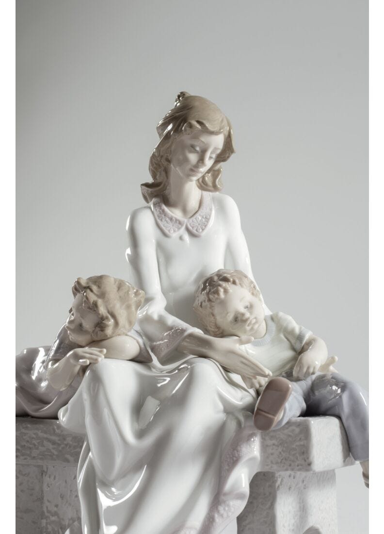 lladro Figura madre e hijos Cansados de jugar COMPRAR AHORA
